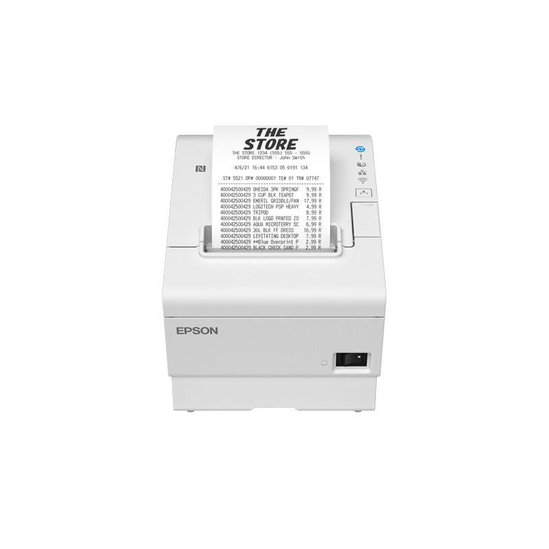 TM-T88VII (151): USB, ETHERNET, FIXED INTERFACE, PS, WHITE