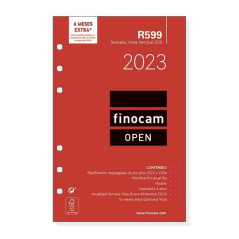 RECAMBIO ANUALIDAD 2023 FINOCAM "OPEN: R599" SEMANA VISTA VERTICAL CASTELLANO
