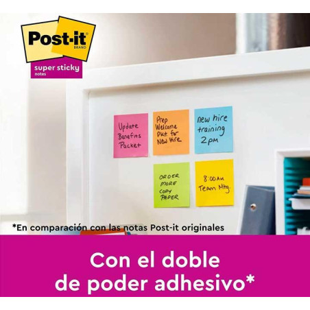 NOTAS POST-IT SUPER STICKY CARNIVAL