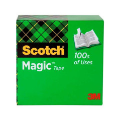 CINTA ADHESIVA INVISIBLE SCOTCH MAGIC 12 mm x 33 m