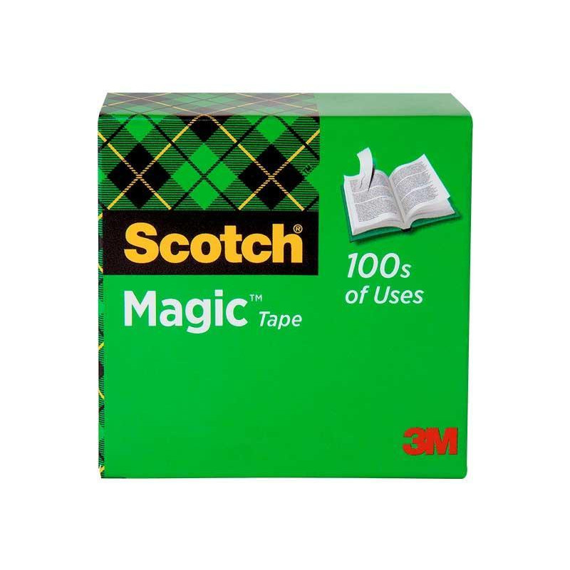 CINTA ADHESIVA INVISIBLE SCOTCH MAGIC 12 mm x 33 m