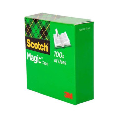 CINTA ADHESIVA INVISIBLE SCOTCH MAGIC 12 mm x 33 m