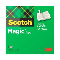 CINTA ADHESIVA INVISIBLE SCOTCH MAGIC 19 mm x 66 m