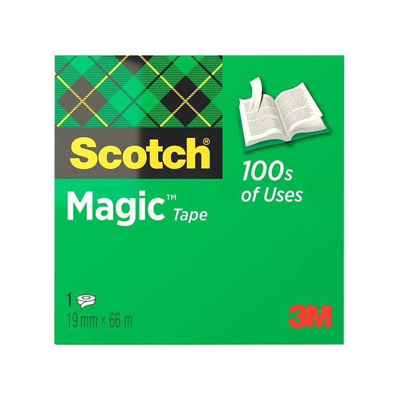 CINTA ADHESIVA INVISIBLE SCOTCH MAGIC 19 mm x 66 m