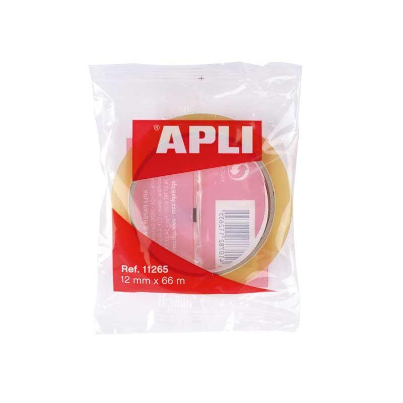 ROLLO CINTA ADHESIVA APLI 12 mm x 66 m ROLLO CINTA ADHESIVA APLI 12 mm x 66 m