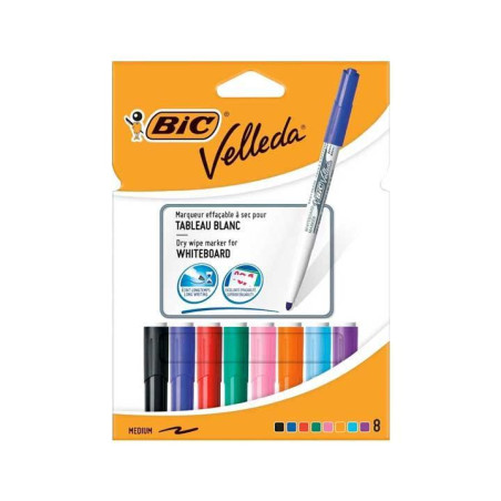 BLÍSTER 8 ROTULADORES BIC VELLEDA 1741