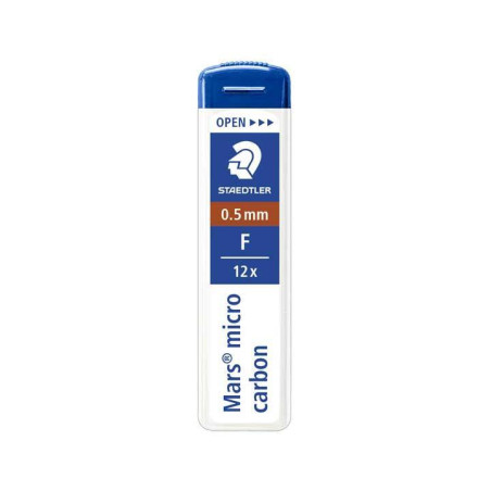 TUBO 12 MINAS STAEDTLER MARS MICRO CARBON 0,5mm F