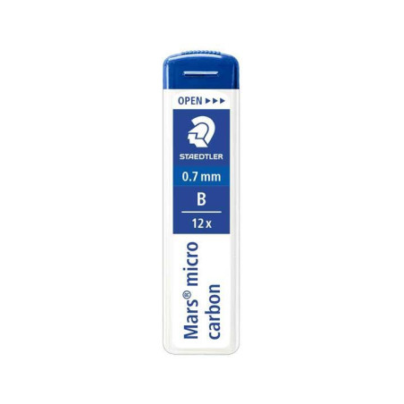 TUBO 12 MINAS STAEDTLER MARS MICRO CARBON 0,7mm B