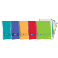 CUADERNO OXFORD "EUROPEANBOOK 4 LIVE&GO" A5+ 120h COLORES VIVOS