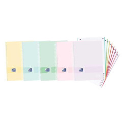 CUADERNO OXFORD "EUROPEANBOOK 8 LIVE&GO" A4+ 160h COLORES PASTEL