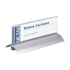PACK 2 PORTANOMBRES DE MESA DURABLE "DESK PRESENTER DELUXE" 61x210mm
