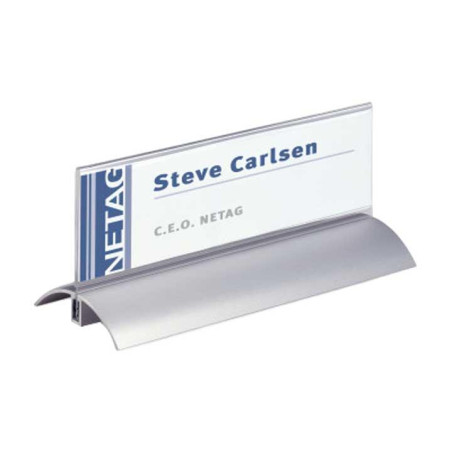 PACK 2 PORTANOMBRES DE MESA DURABLE "DESK PRESENTER DELUXE" 61x210mm