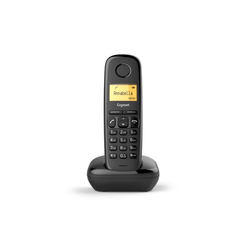 A170 TELÉFONO DECT BLACK IDENTIFICADOR DE LLAMADAS