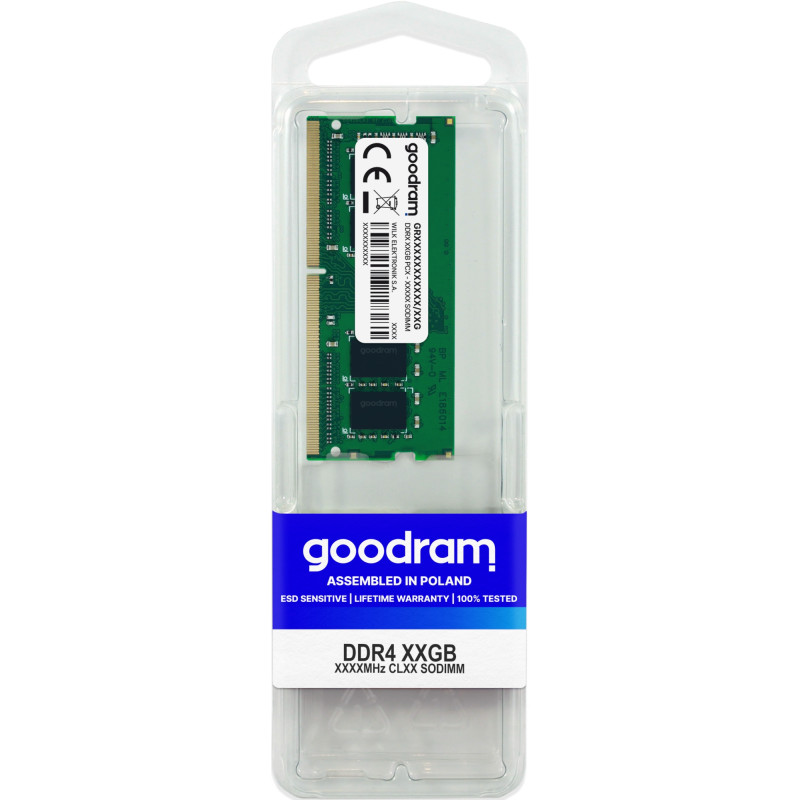 GR2666S464L19S/16G MÓDULO DE MEMORIA 16 GB 1 X 16 GB DDR4 2666 MHZ