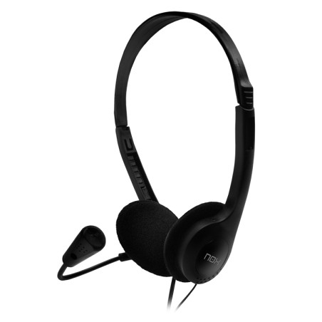 VOICE ONE AURICULARES ALÁMBRICO DIADEMA LLAMADAS/MÚSICA NEGRO