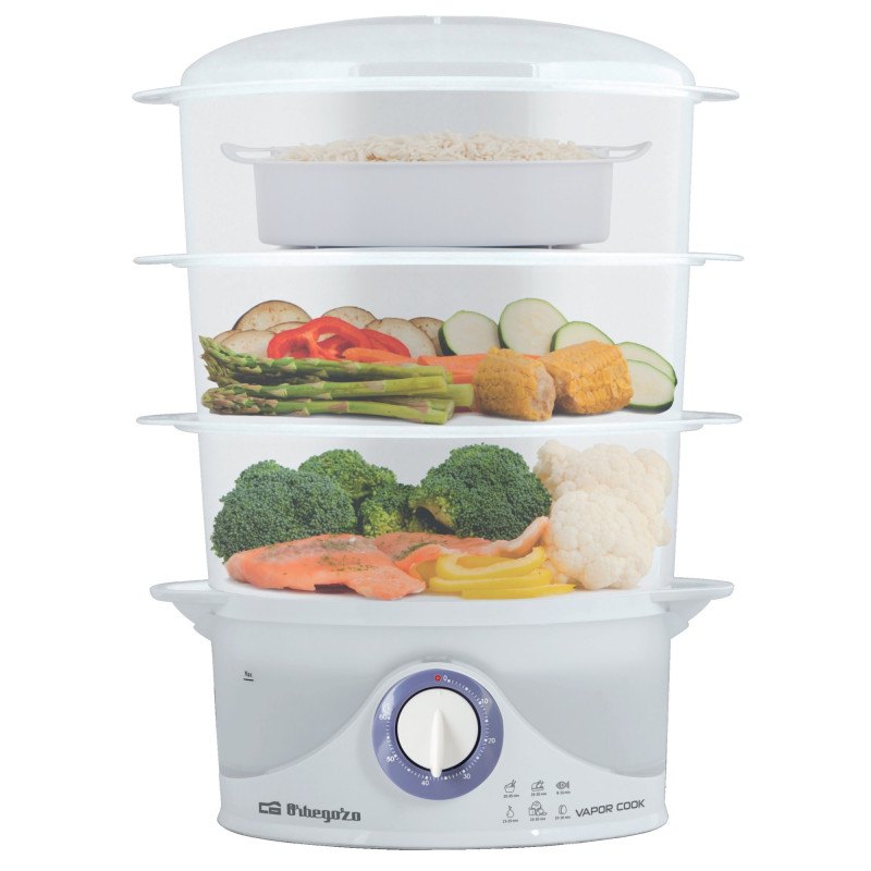 CO 4015 VAPORIZADOR 3 CESTA(S) ENCIMERA 800 W BLANCO