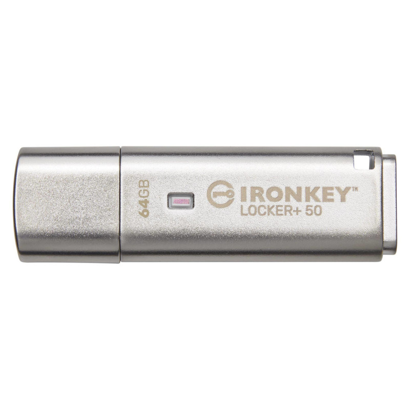 IRONKEY LOCKER+ 50 UNIDAD FLASH USB 64 GB USB TIPO A 3.2 GEN 1 (3.1 GEN 1) PLATA