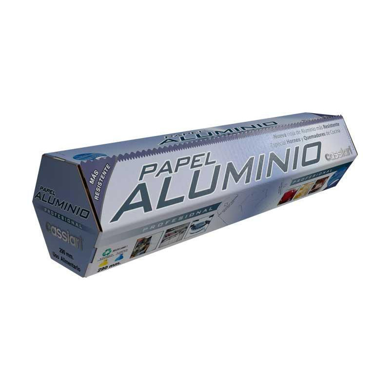 CAJA 7 ROLLOS PAPEL DE ALUMINIO HEXAGONAL® CASSIARI 1200gr