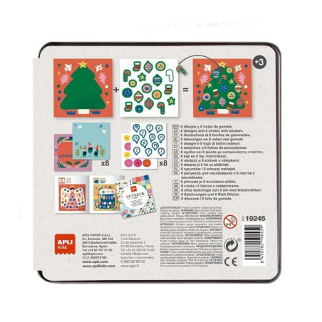 JUEGO DE GOMETS APLI KIDS "NAVIDAD"