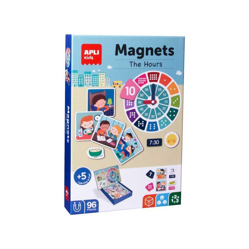 JUEGO MAGNÉTICO APLI KIDS "LAS HORAS" JUEGO MAGNÉTICO APLI KIDS "LAS HORAS"