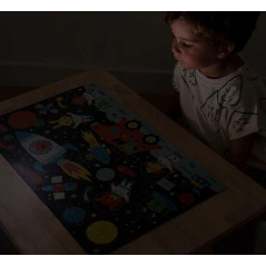 PUZZLE APLI KIDS GLOW IN THE DARK ESPACIO