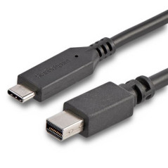 CABLE 1,8M USB-C A MINI DISPLAYPORT - 4K 60HZ - BLACK - ADAPTADOR USB 3.1 TIPO C A MDP