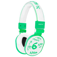 APPDJGLG AURICULAR Y CASCO AURICULARES VERDE, BLANCO