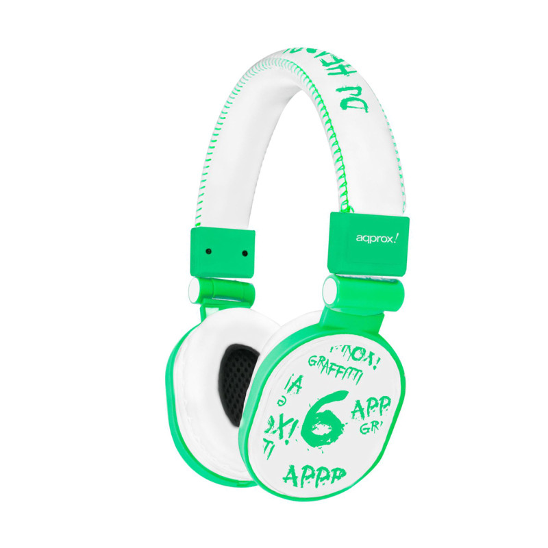 APPDJGLG AURICULAR Y CASCO AURICULARES VERDE, BLANCO