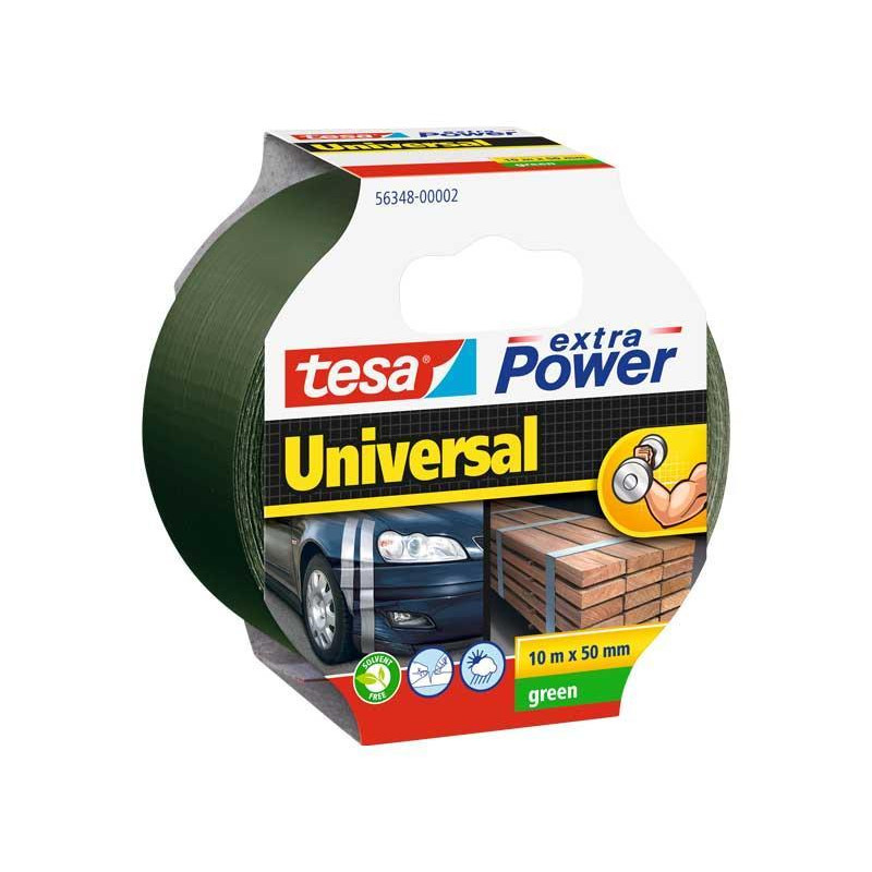 CINTA AMERICANA TESA EXTRA POWER UNIVERSAL 10m VERDE