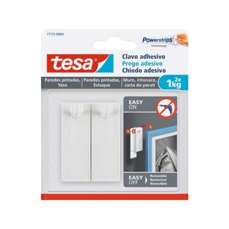 BLÍSTER 2 CLAVOS TESA PARA PAREDES PINTADAS 1kg