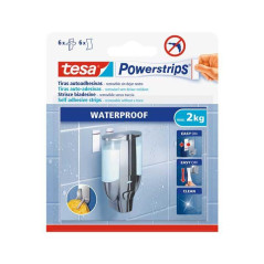 BLÍSTER 6 TIRAS TESA POWERSTRIPS® WATERPROOF GRANDES