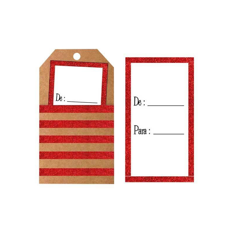 CAJA 24 SETS 4 TARJETAS NAVIDAD KRAFT CON SOBRE