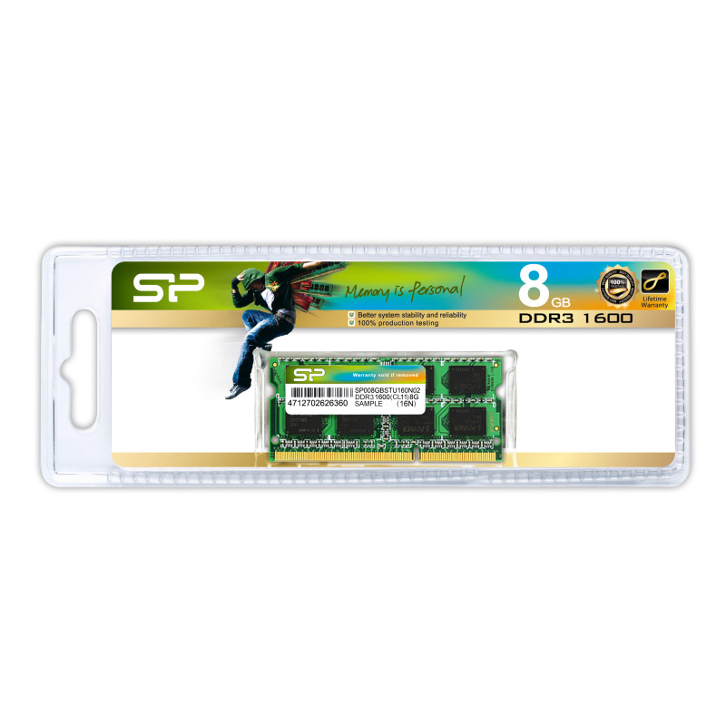 8GB DDR3 1600 MHZ MÓDULO DE MEMORIA