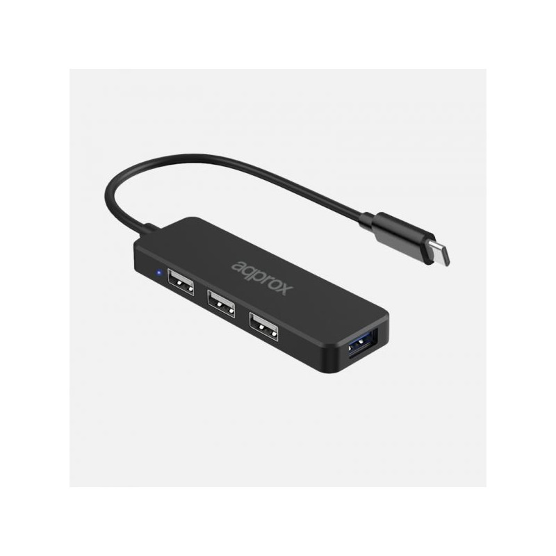 APPC48 HUB DE INTERFAZ USB TIPO C 5000 MBIT/S NEGRO