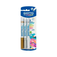 BLÍSTER 3 ROTULADORES GIOTTO DECOR METAL