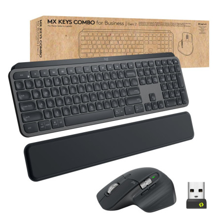MX KEYS COMBO FOR BUSINESS GEN 2 TECLADO RATÓN INCLUIDO RF WIRELESS + BLUETOOTH QWERTY ESPAÑOL GRAFITO