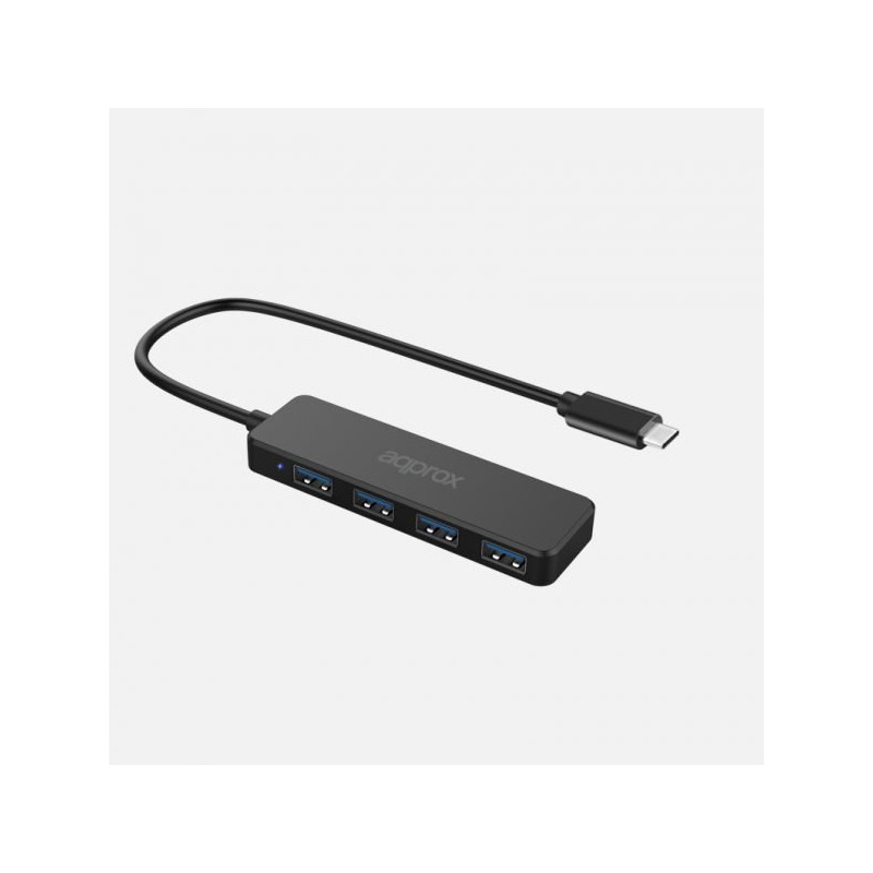 APPC54 HUB DE INTERFAZ USB 3.2 GEN 1 (3.1 GEN 1) TYPE-A 5000 MBIT/S NEGRO