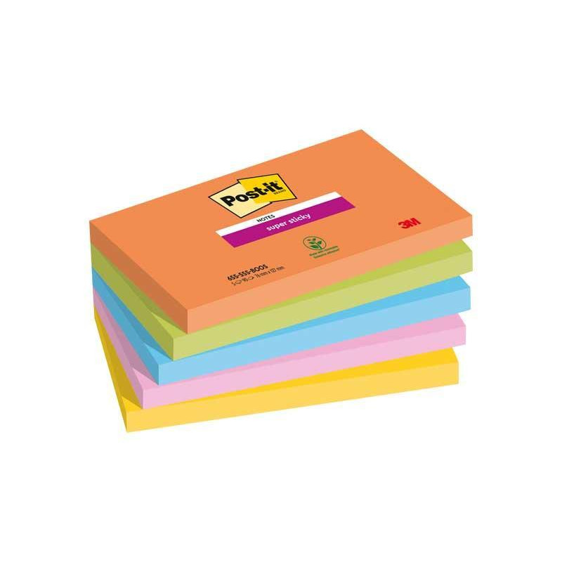 PACK 5 BLOCS NOTAS POST-IT BOOST 76x127mm