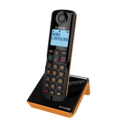 S280 SOLO ORANGE TELÉFONO DECT IDENTIFICADOR DE LLAMADAS NEGRO, NARANJA