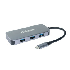 DUB-2335 HUB DE INTERFAZ USB TIPO C 5000 MBIT/S GRIS