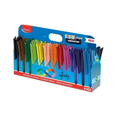 SCHOOLPACK 144 LÁPICES DE COLORES MAPED "COLOR`PEPS INFINITY"