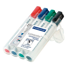 ESTUCHE 4 ROTULADORES STAEDTLER LUMOCOLOR WHITEBOARD MARKER