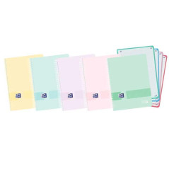 CUADERNO OXFORD "EUROPEANBOOK 4 LIVE&GO" A5+ 120h COLORES PASTEL