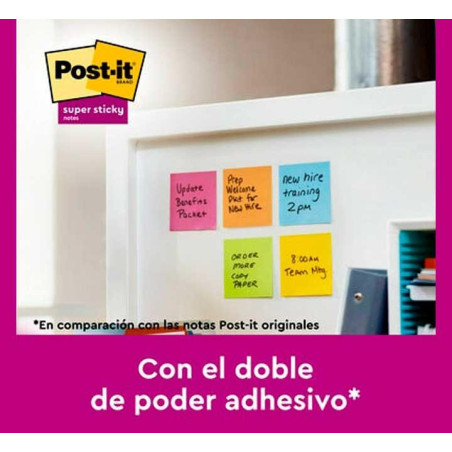 CAJA 12 NOTAS POST-IT SUPER STICKY 76x76mm