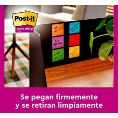 CAJA 12 NOTAS POST-IT SUPER STICKY 76x76mm