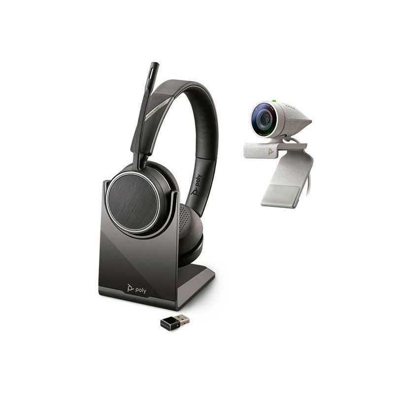 KIT POLY WEBCAM STUDIO P5 + VOYAGER 4220 UC KIT POLY WEBCAM STUDIO P5 + VOYAGER 4220 UC