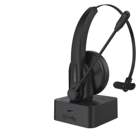 SWHEADSETMONO AURICULARES INALÁMBRICO DIADEMA OFICINA/CENTRO DE LLAMADAS BLUETOOTH BASE DE CARGA NEGRO