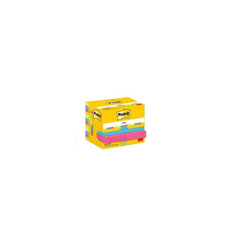 PACK 12 BLOCS NOTAS POST-IT 38x51mm ENERGETIC