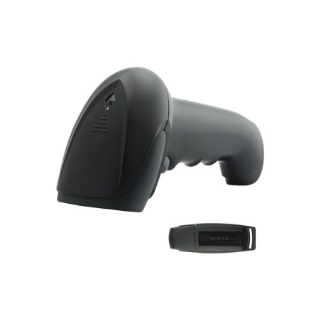 MS3-1D RF LECTOR DE CÓDIGOS DE BARRAS PORTÁTIL LASER NEGRO