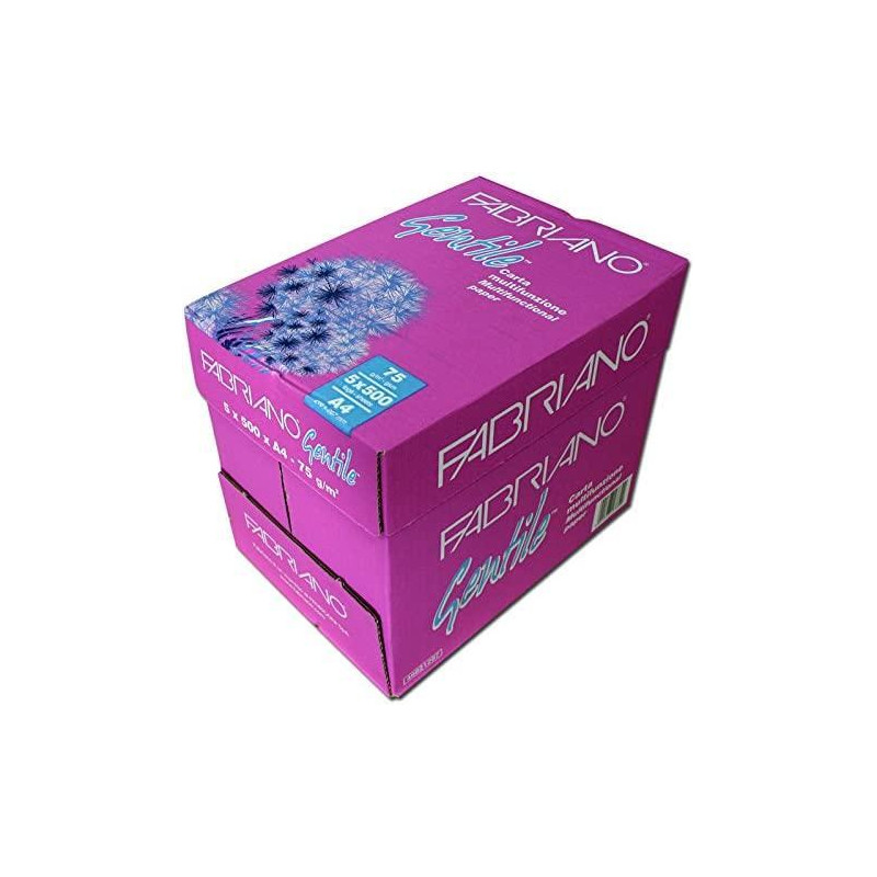 CAJA 5 PAQUETES 500h PAPEL FABRIANO "GENTILE" A4 75gr CAJA 5 PAQUETES 500h PAPEL FABRIANO "GENTILE" A4 75gr